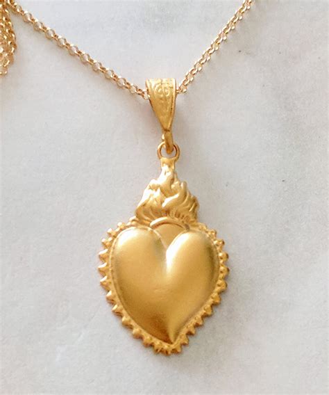 sacred heart necklace